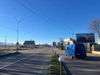 Білборд, Бігборд (Борд)  B у Рахові, 6x3  Рахів Головна, виїзд з міста в сторону м. Ужгород із сторони м. Івано-Франківськ Фото 1