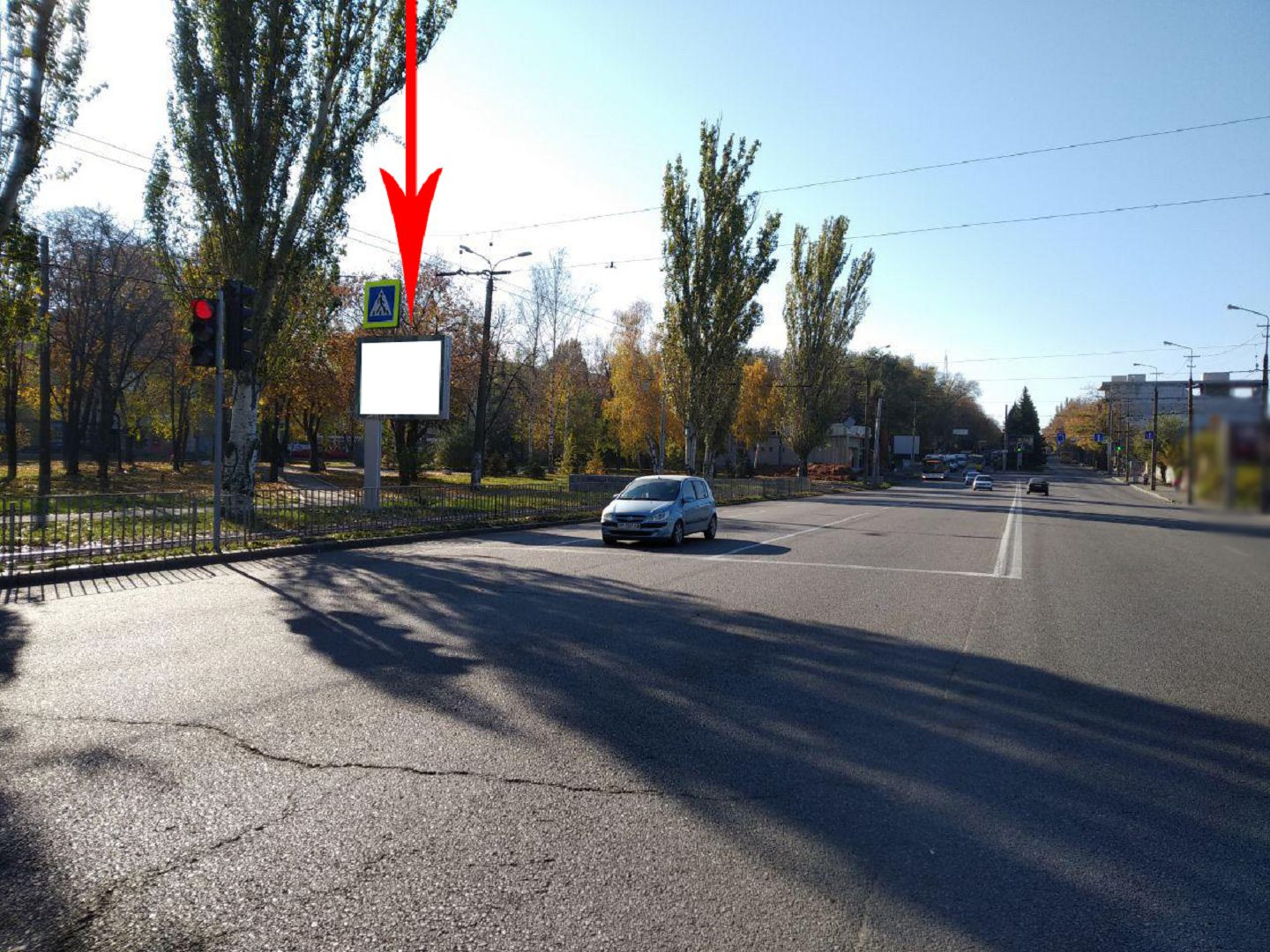 Бэклайт Днепр (Днепропетровск),  просп. Гагаріна, поворот до ТРЦ "Материк", біля світлофора