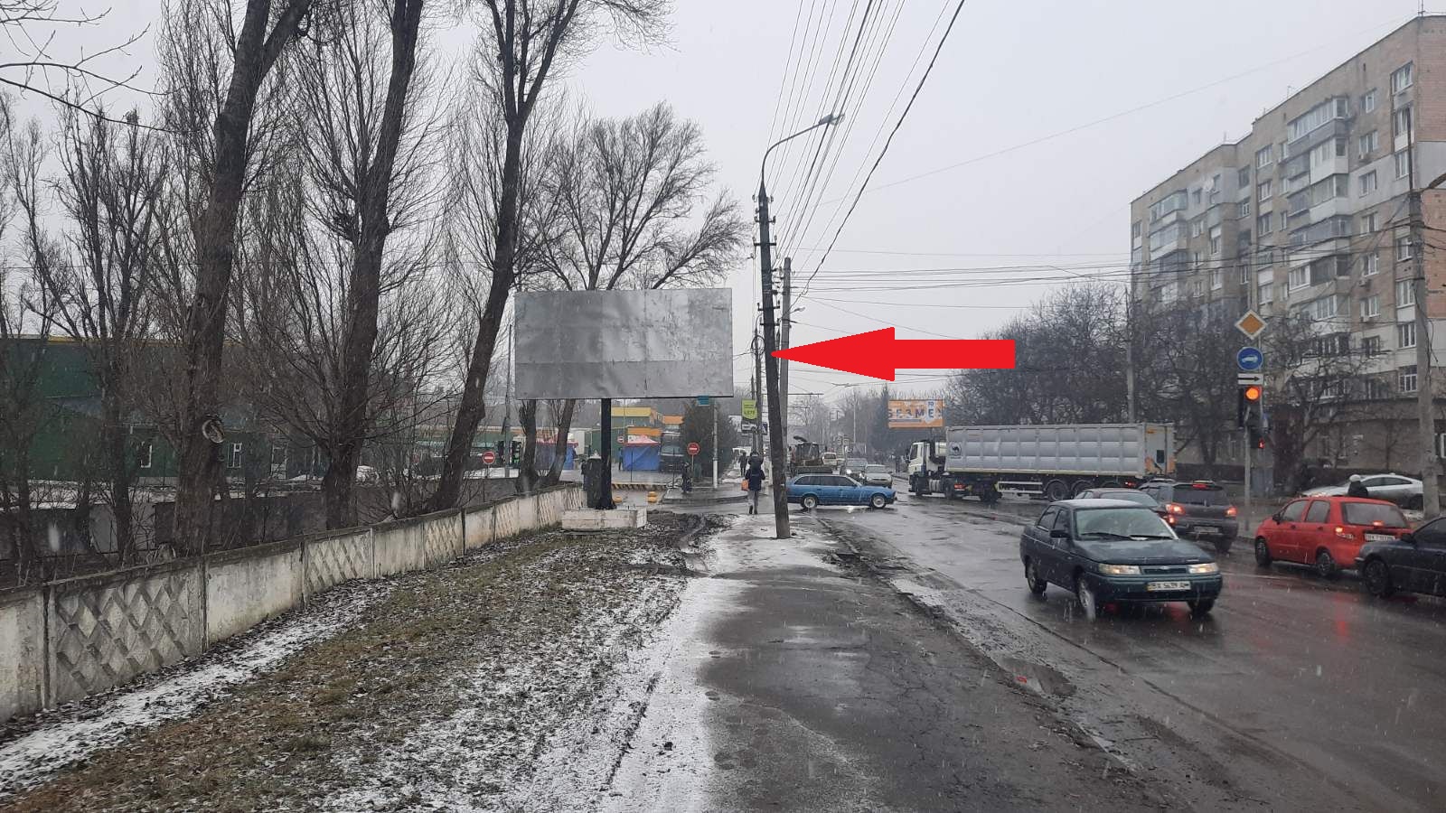 Билборд Хмельницкий,  вул. Купріна (поворот на Дубовский ринок)