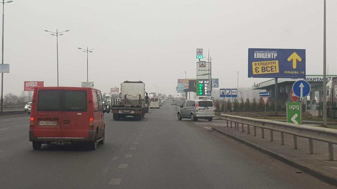 Билборд Киев,  Большая окружная  700 м.до Жилянского моста