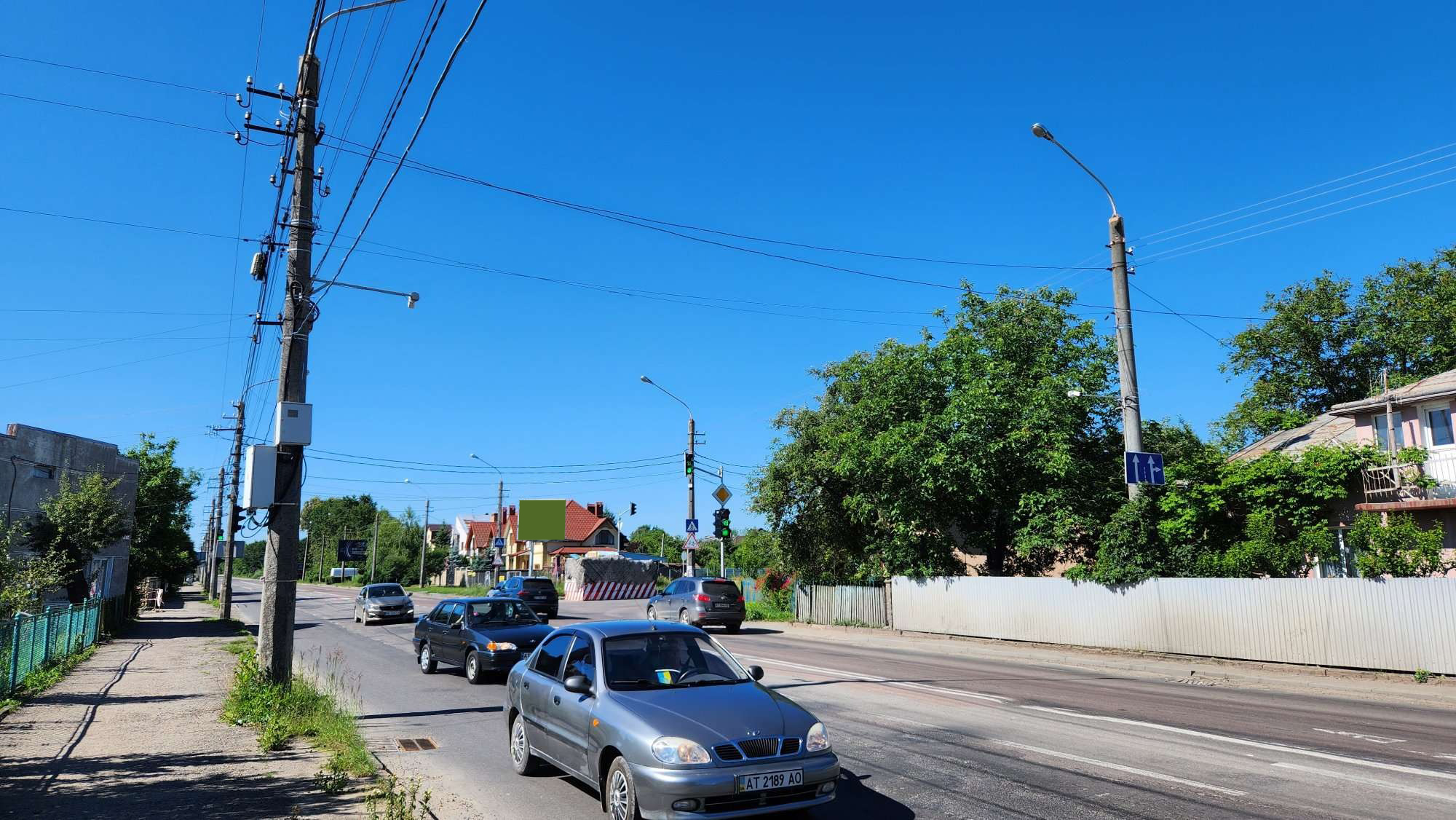 Борд Ивано-Франковск,  вул. Коновальця поворот на Чукалівку ,виїзд з міста ст А