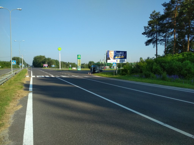 Билборд Волынь трассы,  траса Луцьк-Рівне_АЗС WOG_перед постом ДАІ