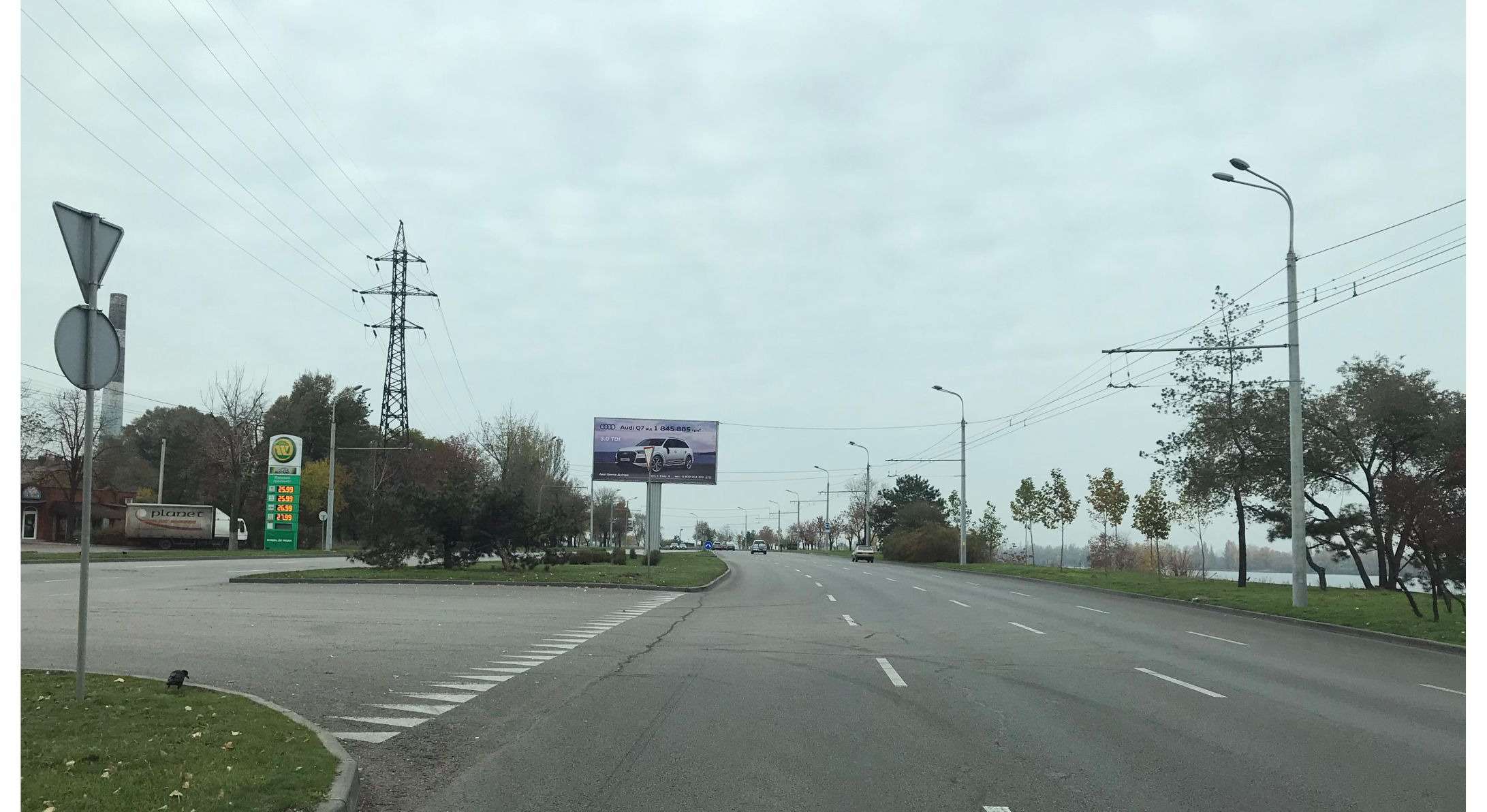 Беклайт Дніпропетровськ,  Сичеславская Набережная ул. 3д, Амурский мост, из центра