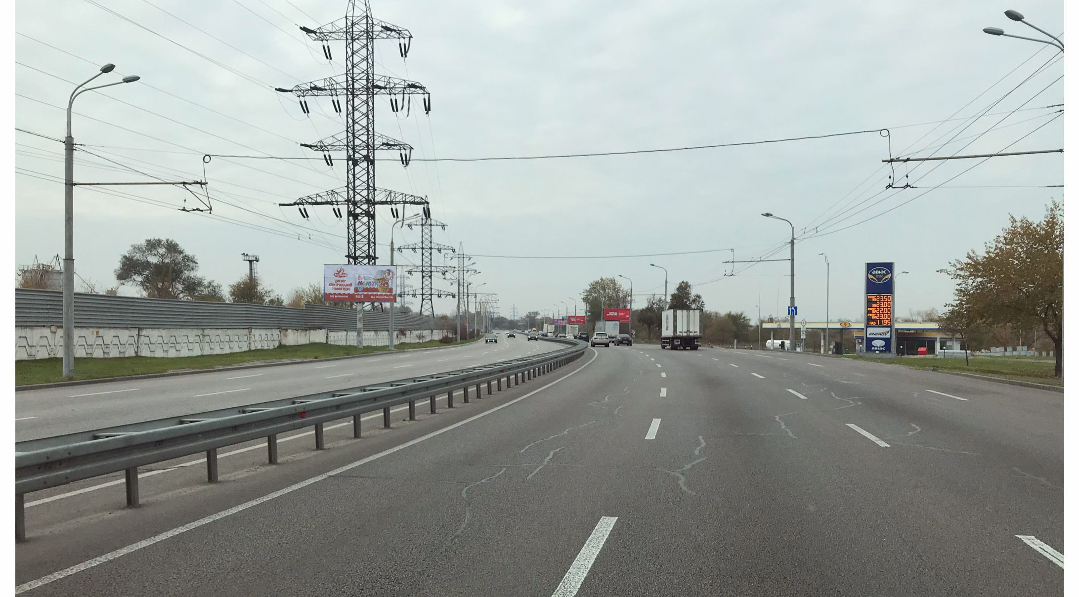 Билборд Днепр (Днепропетровск),  Заводская Набережная ул., напротив АЗС "Glorius", из центра