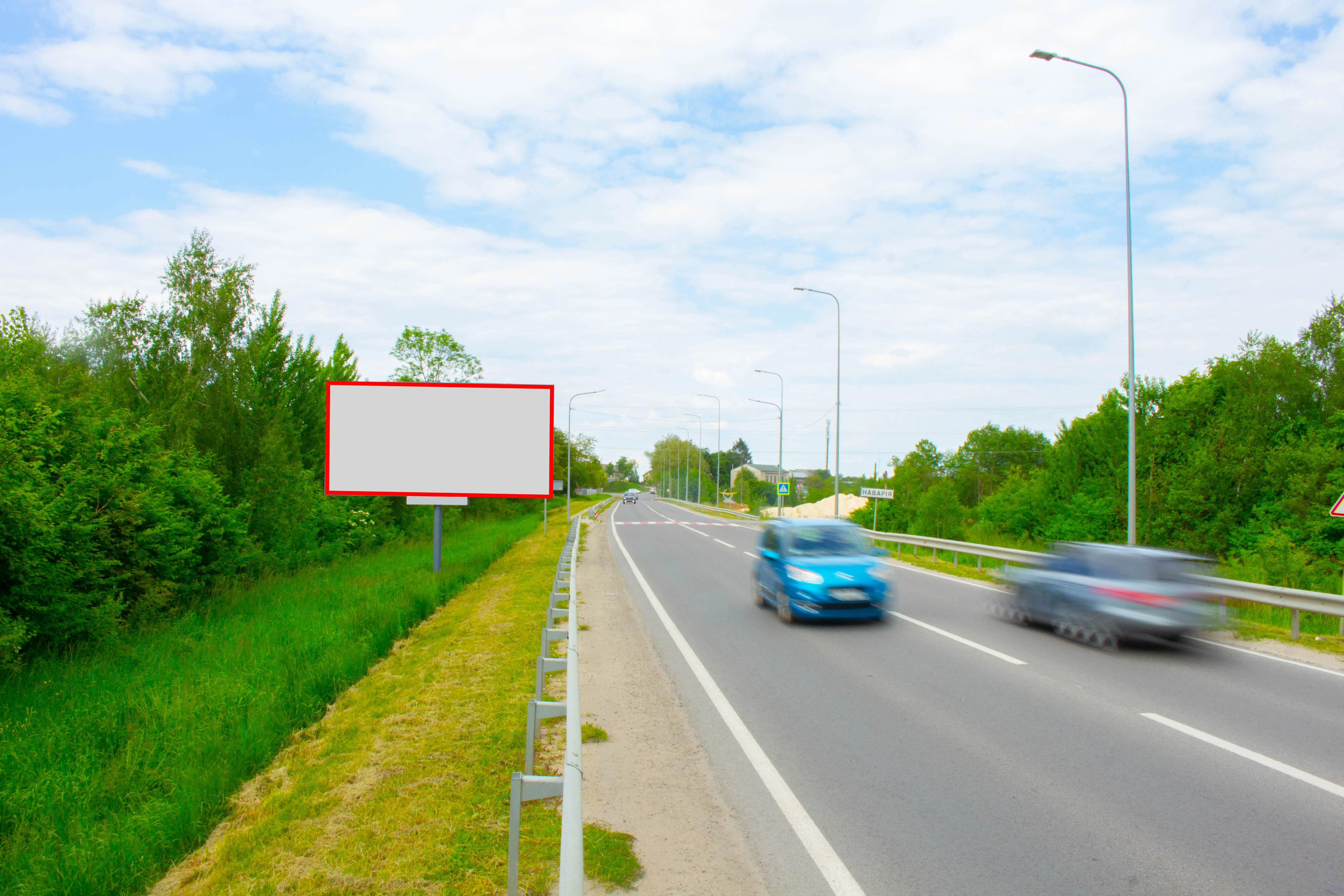 Билборд Навария,  Т-14-16 Львів-Пустомити-Меденичі