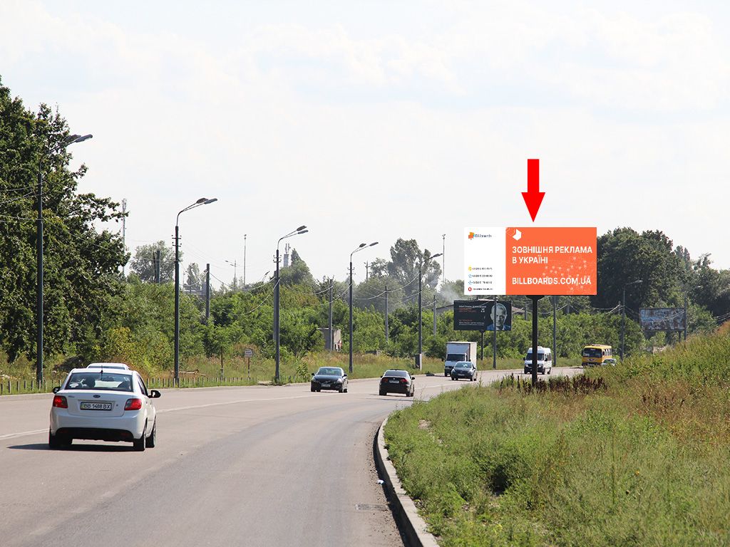 Білборд, бігборд (борд)  Київ,  Повітрофлотський пр., В сторону Кільцевої дороги