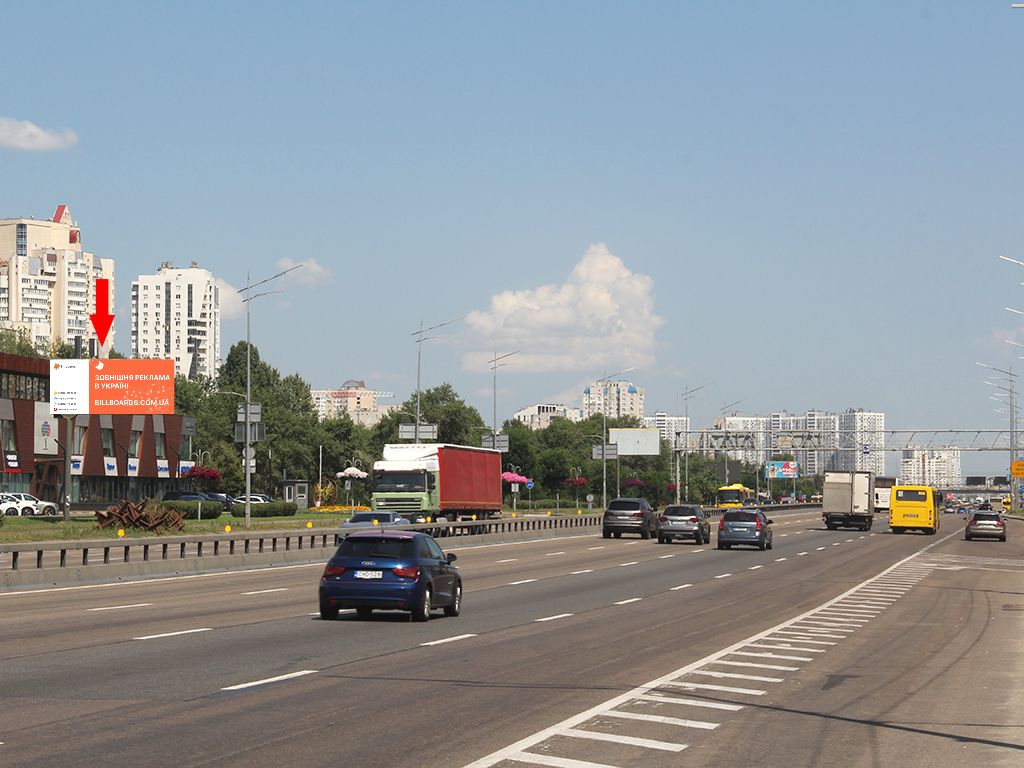 Билборд Киев,  Бажана пр., 1Л, біля ТЦ "Park Plaza", між ст.м. "Позняки" і "Осокорки", в сторону Харківської пл.