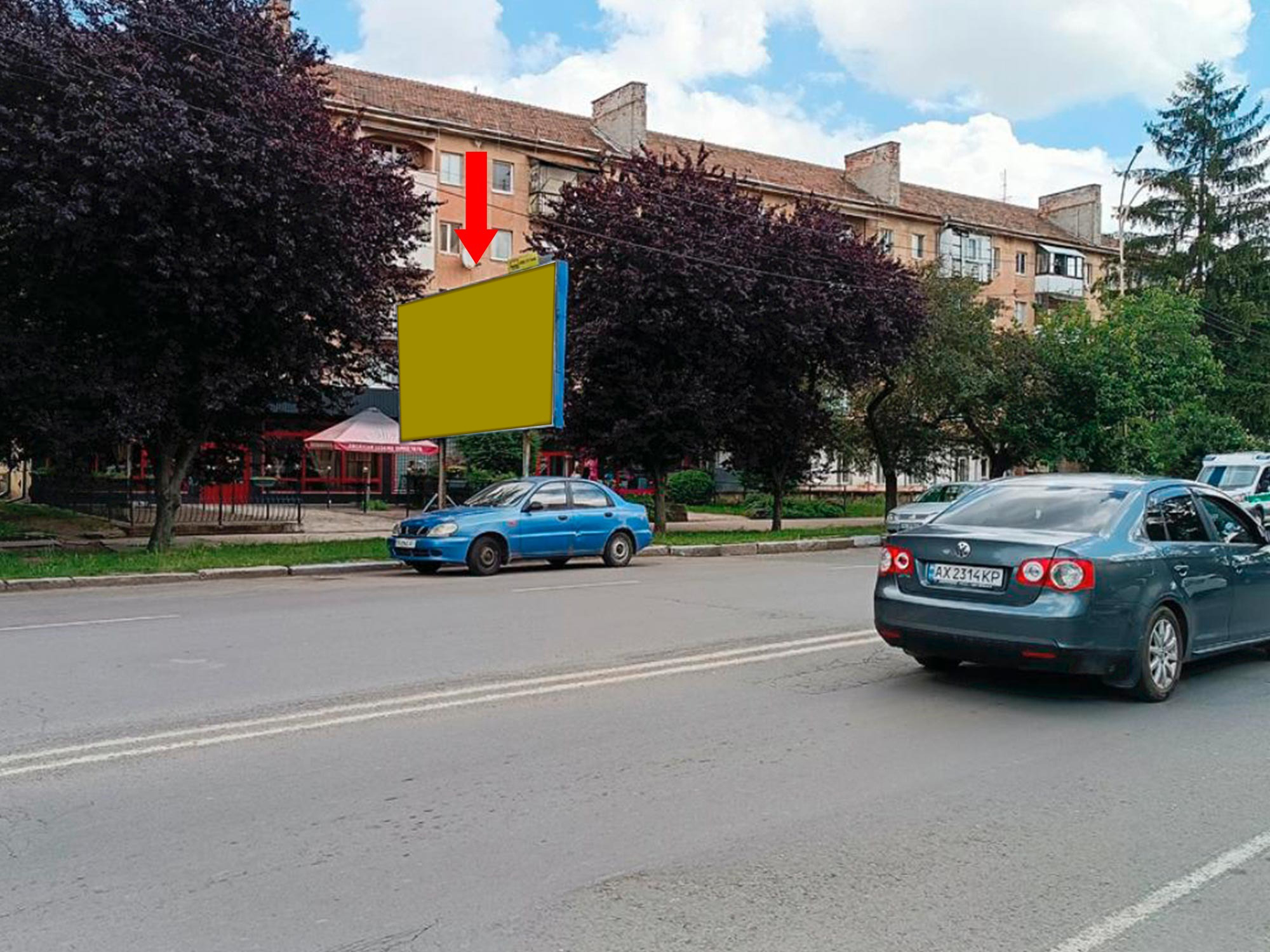 Билборд Ужгород,  Свободи пр., поруч автовокзал, біля магазину “Вопак”