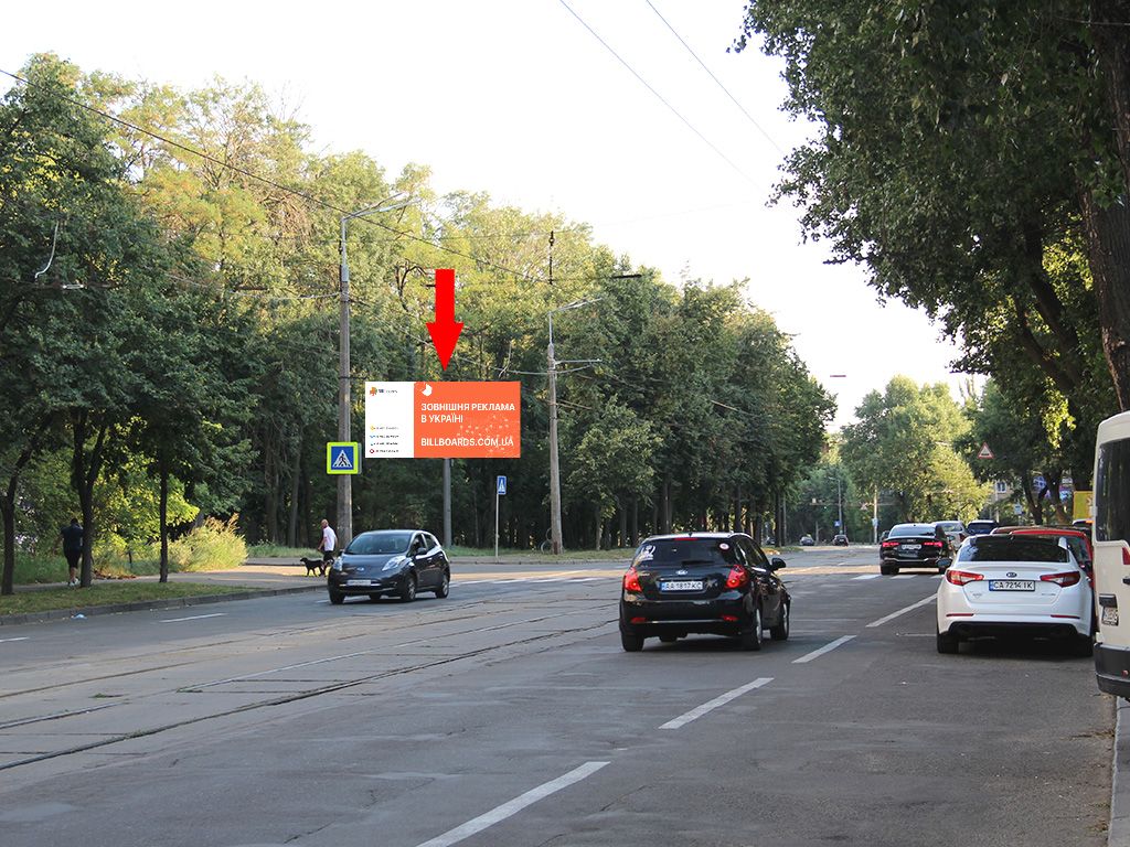 Билборд Киев,  Відрадний пр., 30, навпроти - вул. Шепелєва, з центру