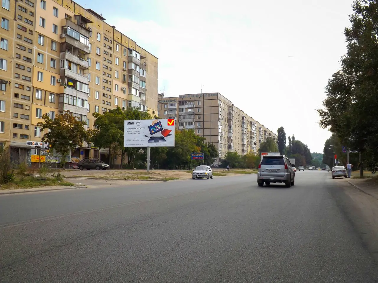 Борд B в Днепр (Днепропетровск), 6х3 вул.Наб. Заводська, ж/м Покровський,  ринок Червоний Камінь, Парус | Billboards.com.ua