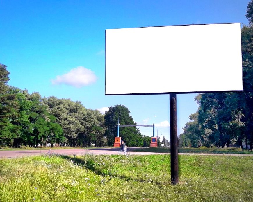 Білборд, бігборд (борд)  Шостка,  перехрестя вул.Воронезька та вул.І.Мазепи (вул.Пролетарська)