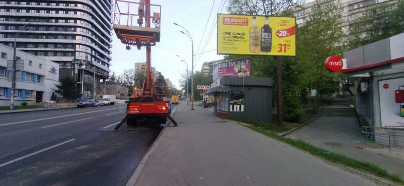 Билборд Киев,  вул. Васильківська, 6 (03-0610-01) в напрямку Амурської площі