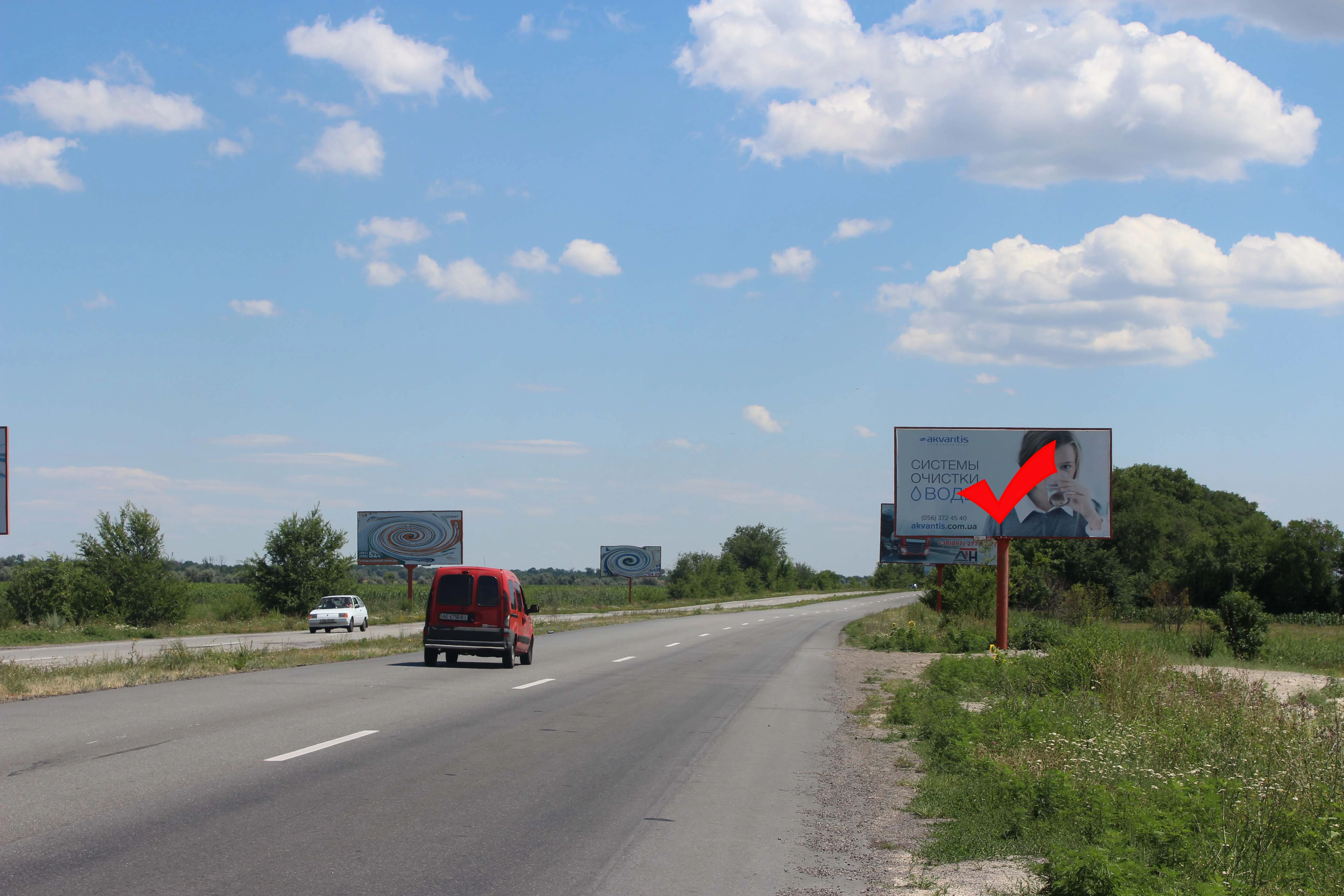 Борд A в Запорожье, 3x6 Балівка - Лобойківка - Єлизаветівка, напрям до м.  Дніпро (АЗС WOG) | Billboards.com.ua