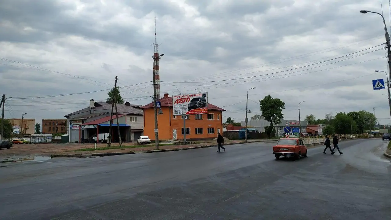 Борд B в Бердичеве, 3х6 Мясокомбинат, в центр | Billboards.com.ua