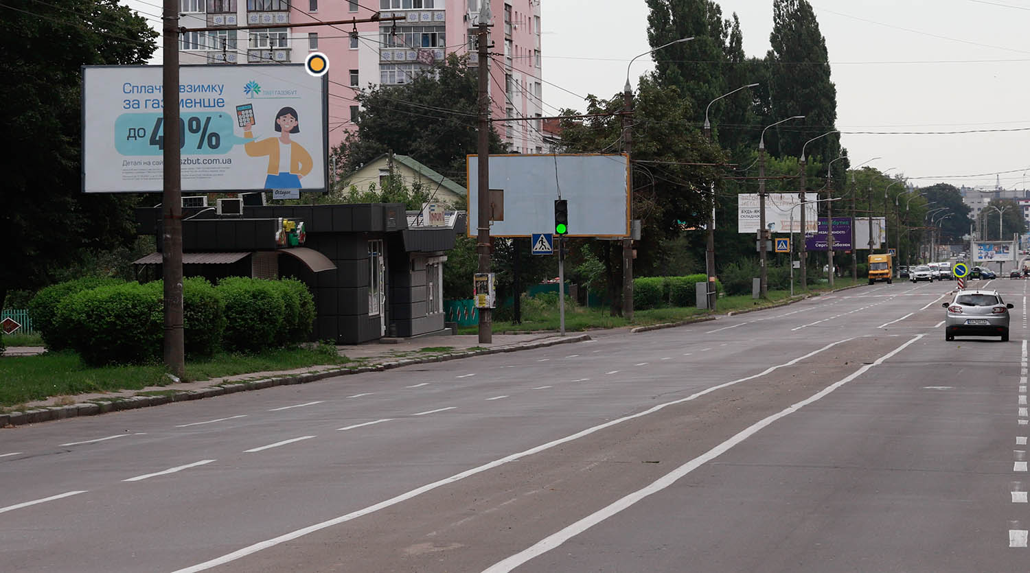 Білборд, бігборд (борд)  Хмельницький,  пр-т Миру, 71/1, транспортна магістраль