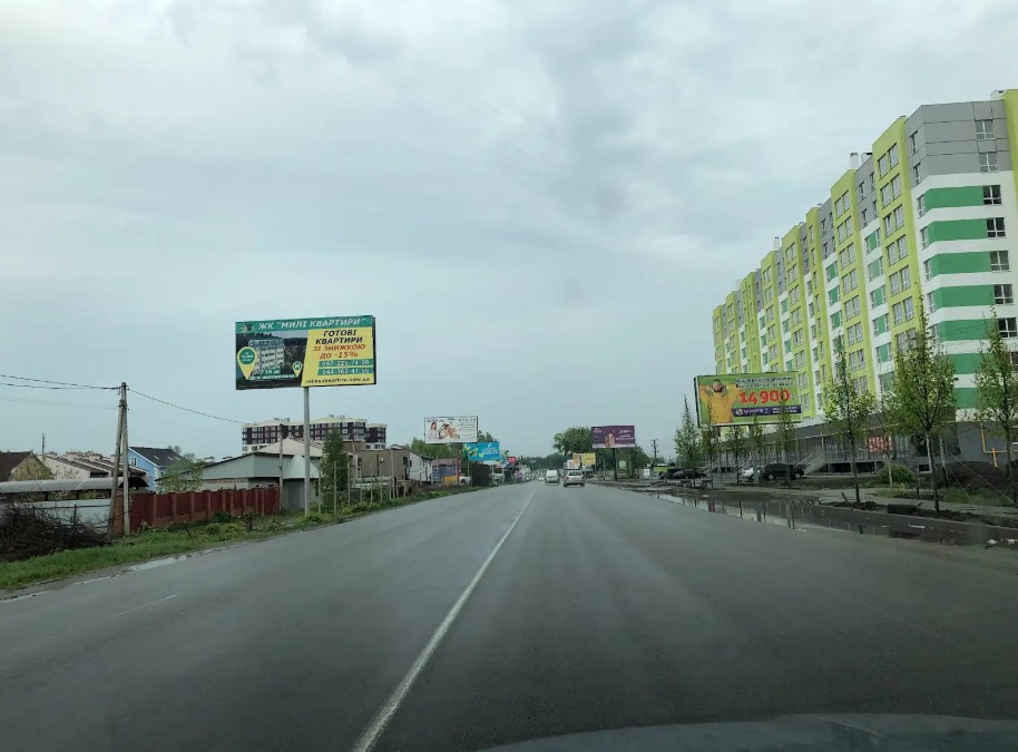 Билборд Вишневое,  Ул. Василия Стуса , перед ЖК "ПИОНЕРСКИЙ"