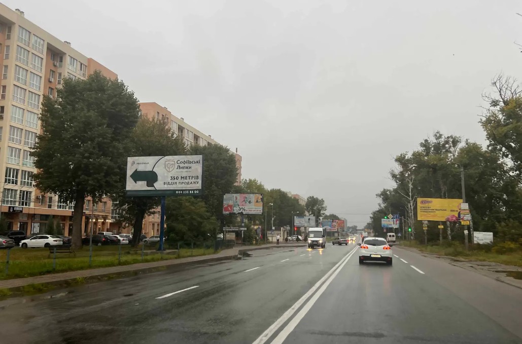 Билборд Софиевская Борщаговка,  ул.Соборная, возле ЖК София Сфера