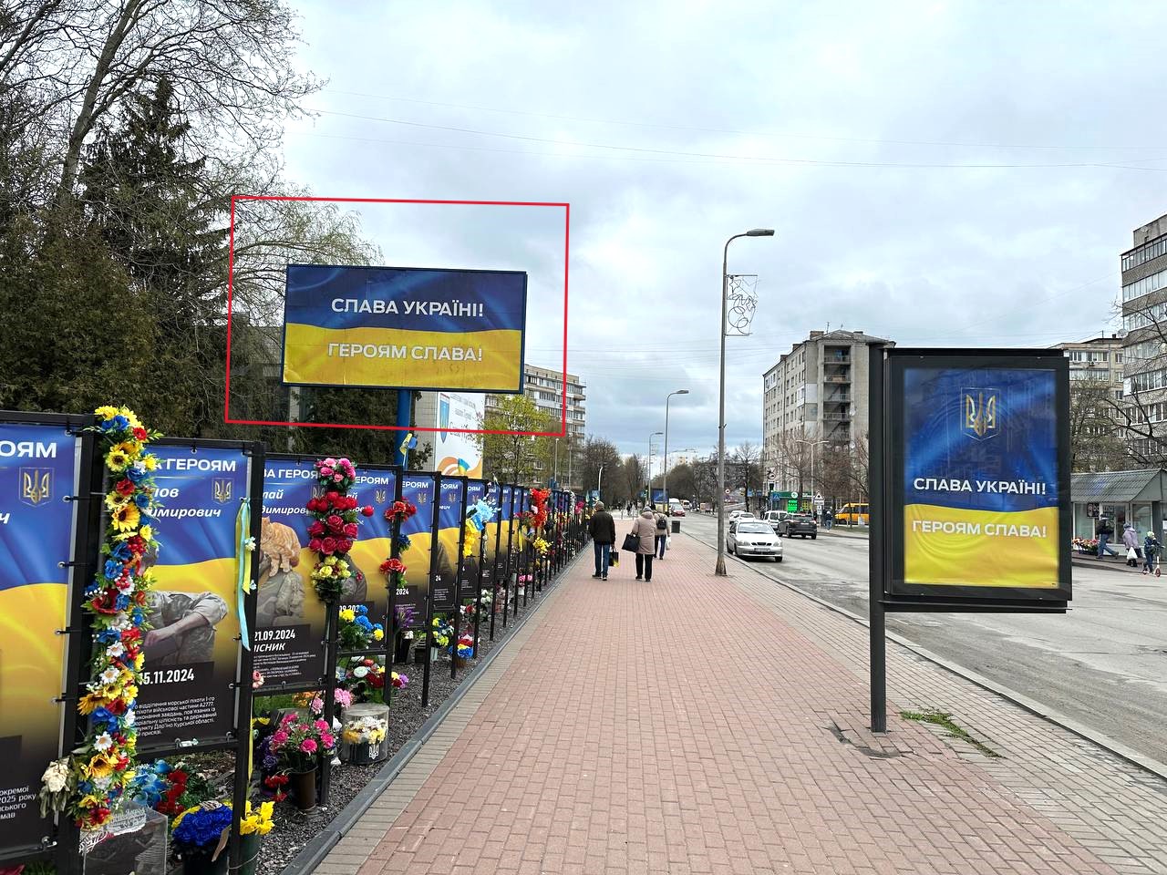 Білборд, бігборд (борд)  Вишневе,  вул.Святошинська, навпроти Новуса, біля Міськради