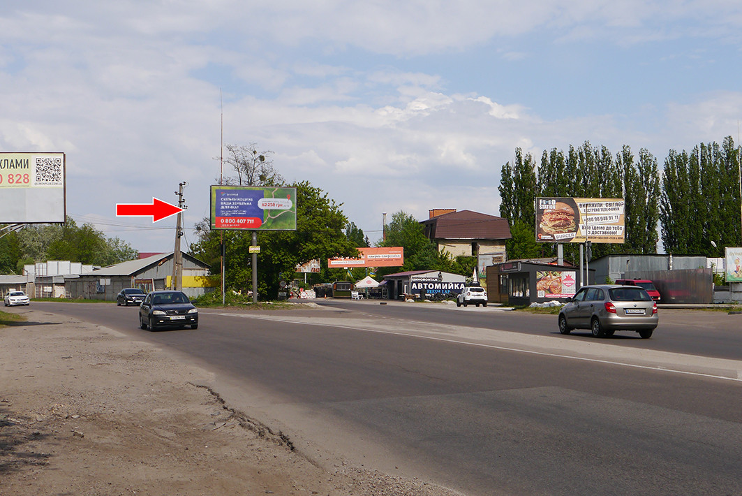 Билборд Вишневое,  м.Вишневе, вул.В.Черновола,51 ст А  ,напрямок в Вишневе