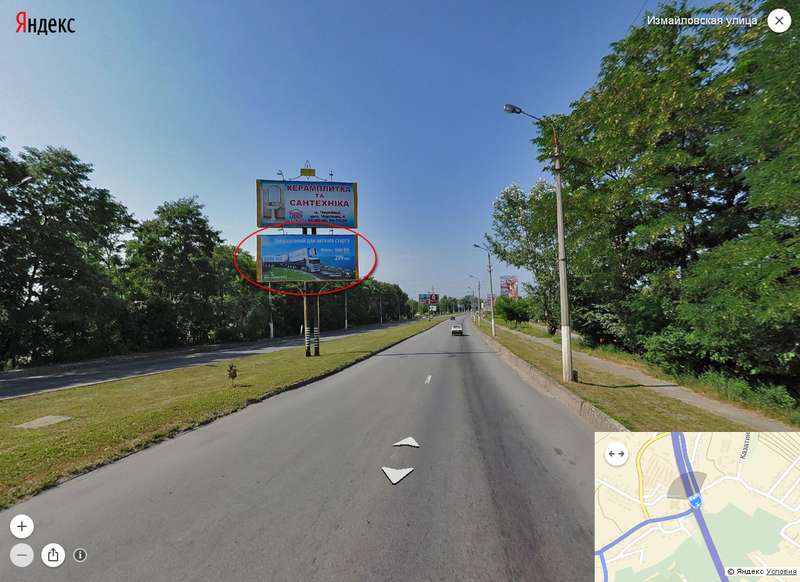 Білборд, бігборд (борд)  Чернівці,  Ізмайлівська (до Калинівського ринку) нижній