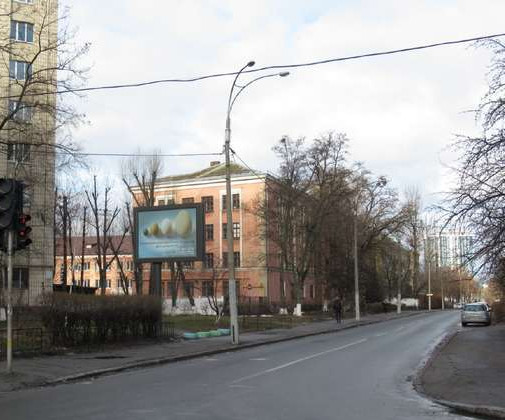 Бэклайт Киев,  Преображенська вул. (Івана Клименка вул.), ресторан "Черноморка" - Максима Кривоноса вул.