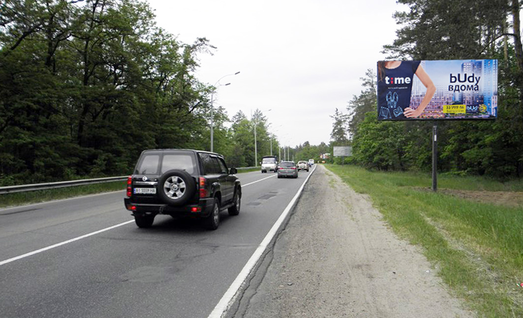 Білборд, бігборд (борд)  Київ,  пр-т Литовський (А) - на Вишгород,Петрівці, нац.парк Межигір`я (2 км від пл.Шевченка)