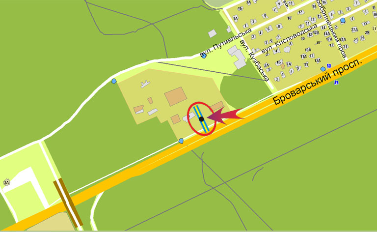 Скроллер Киев,  Броварський пр-т 2/Лерой Мерлін - в*їзд в Київ з Броварського напрямку (А1) СКРОЛЛЕР