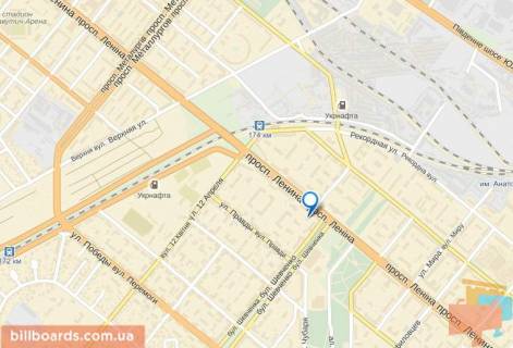 Бэклайт  в Запорожье пр. Ленина 167 схема