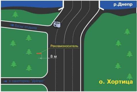 Призма B в Запорожье, 3x6  пр.Ленина-ул.Ломаная ( по направлению к Авто и ЖД вокзалам) - 222590 схема