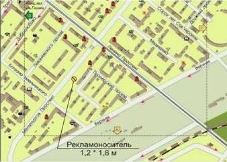 Сiтiлайт A у Запоріжжі, 1.8x1.2  пр. Металлургов № 3 схема