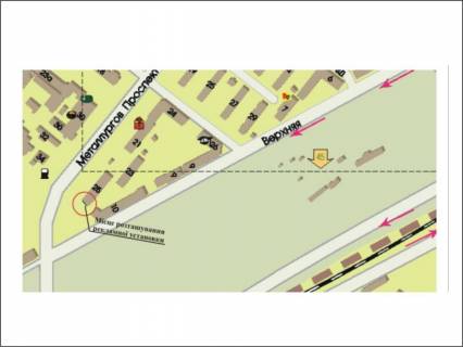 Билборд A в Запорожье пр. Металлургов, 25 фасад схема