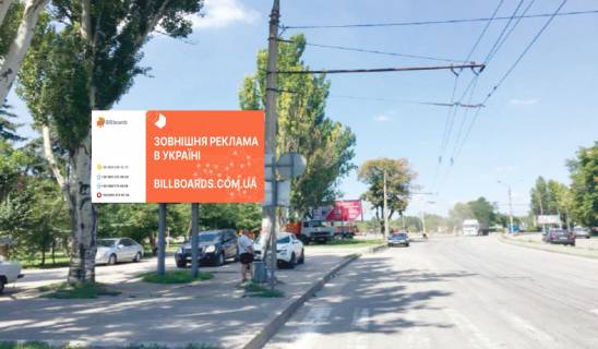 Билборд B в Запорожье, 6x3  вул. Перемоги, ДС Юність, навпроти дитячої спортивної школи фото 1