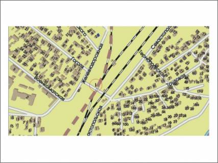 Билборд A в Запорожье ул. Почтовая, Железнодорожная, рынок Анголенко схема