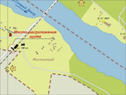 Білборд, Бігборд (Борд)  A у Запоріжжі Хортицкий р-н, въезд на мост Преображенского схема