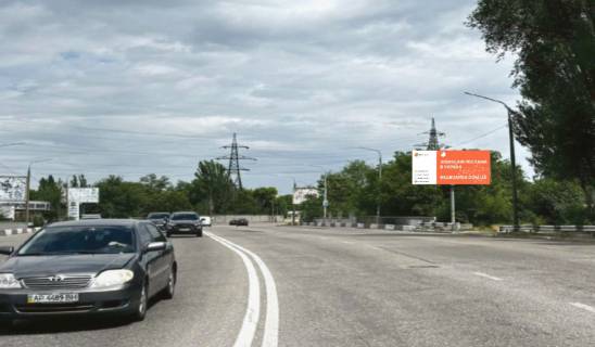 Билборд A в Запорожье, 6x3  вул. Українська - вул. Стефанова праворуч у бік Шевченківського району фото 1