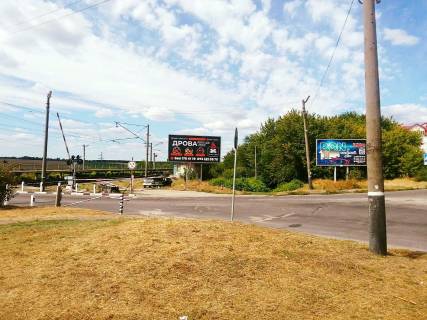 Билборд A в Запорожье, 6x3  вул.В.Сергієнка (Задніпровська), залізничний переїзд, зупинка електрички, поворот до с. Бабурка фото 1