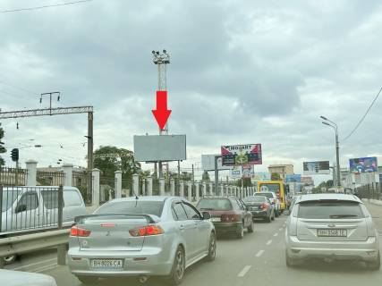 Билборд B в Одессе, 3х6  вул. Середньофонтанська - пров. Семафорний фото 1