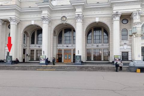 Скроллер A в Одессе, 1,2 х 1,8  Залізничний вокзал Одеса - центральний вхід 1 - 418914 фото 1