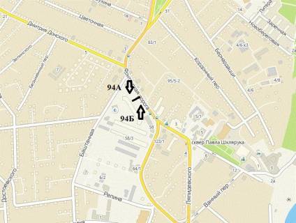 Билборд B в Одессе, 3х6  вул. Фонтанська дор.,58/1 схема