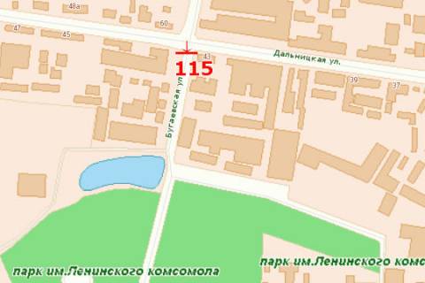 Билборд A в Одессе, 3х6  вул. Бугаївська - вул. Дальницька схема