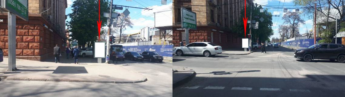 Ситилайт B в Днепр (Днепропетровск), 1.2х1.8  просп. Дмитра Яворницького, 57 – вул. Михайла Грушевського фото 1