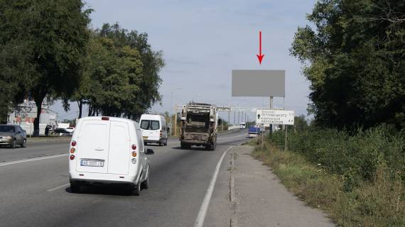 Билборд A в Днепр (Днепропетровск), 6х3  Криворізьке шосе, навпроти буд. 1, біля зупинки, в'їзд у м. Дніпро фото 1
