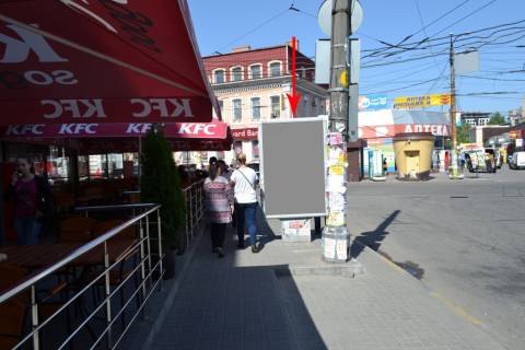 Ситилайт B в Днепр (Днепропетровск), 1.2х1.8  вул. Московська - вул. Глінки фото 1
