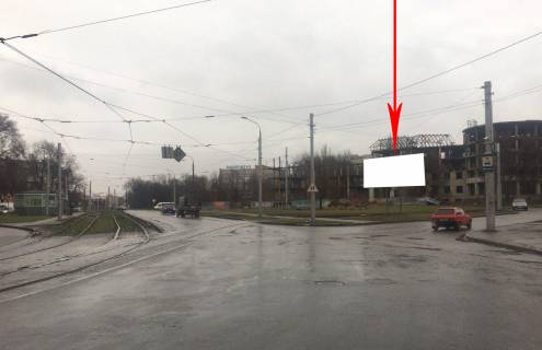 Билборд A в Запорожье Zp007A,Лермонтова вул. - Заводська вул., біля цирку (РОЗМІР РЕКЛАМНОГО МАТЕРІАЛУ 5,75х2,75) фото 1