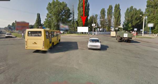 Білборд, Бігборд (Борд)  A у Нікополі Нп27А,просп.Електрометалургів - вул. Героїв Чорнобиля, рух у бік автовокзалу, напрямок руху в центр Фото 1