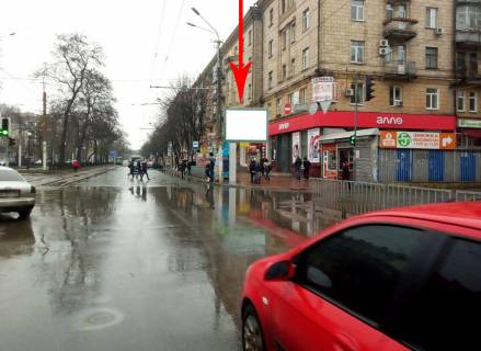 Скролер, Скрол A у Дніпро (Дніпропетровськ) t051A1,просп. Дмитра Яворницького - вул. Пастера, рух у бік центру, біля світлофора - 229764 Фото 1