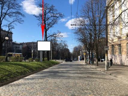 Бэклайт A в Днепр (Днепропетровск), 3.14х2.32  просп. Дмитра Яворницького - вул. Володимира Вернадського, напрямок руху в центр фото 1