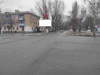 Білборд, Бігборд (Борд)  B у Першотравенську, 6х3  смт Першотравенськ, вул. Кобзаря поблизу житлового будинку 30 (вул. Шахтарської Слави) Фото 1