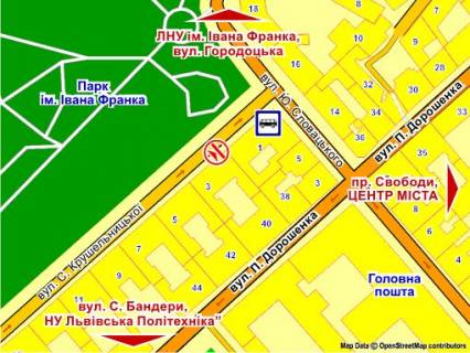 Ситилайт A в Львове вул. Крушельницької, 3, місце 2 схема