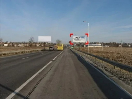 Билборд A в Львове с. Малі Підліски (Київська траса, напрямок до Києва), конструкція ||, 5х12 м фото 1